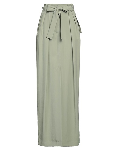 DRIES VAN NOTEN Maxi Skirts Sage green 100% Acetate