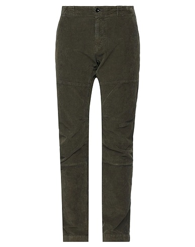 C.P. COMPANY Casual pants Dark green 97% Cotton, 3% Elastane