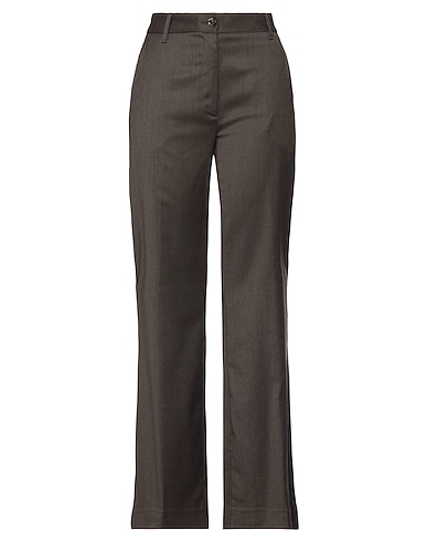 NINE IN THE MORNING Casual pants Chocolate brown 50% Virgin Wool, 24% Viscose, 24% Polyester, 2% Elastane