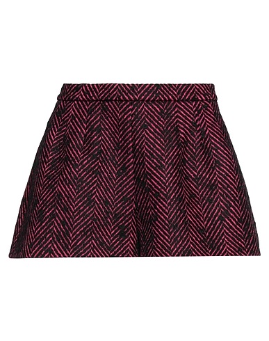 REDValentino Shorts & Bermuda Fuchsia 34% Cotton, 25% Wool, 21% Synthetic fibers, 15% Virgin Wool, 5% Other Fibres