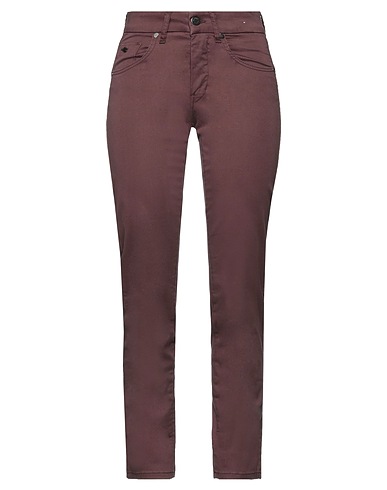 MARANI Casual trouser Chocolate brown 98% Cotton, 2% Elastane