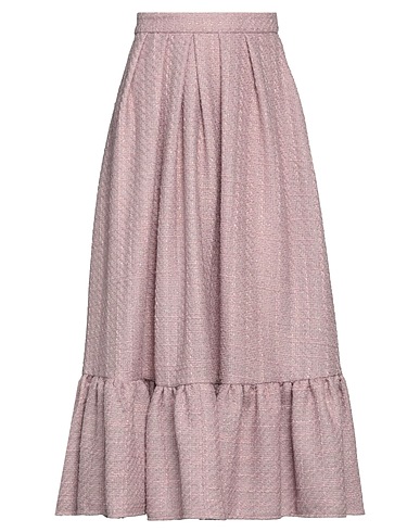ELISABETTA FRANCHI Midi skirt Antique rose 100% Polyester