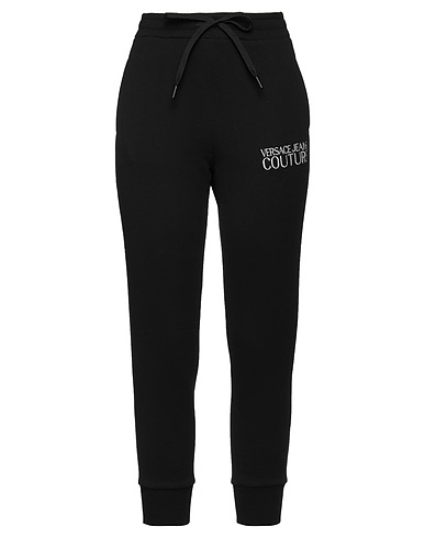 VERSACE JEANS COUTURE Casual trouser Black 100% Cotton, Elastane