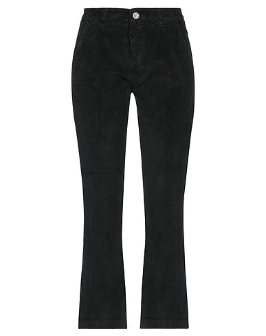 NOIR AND BLEU Casual pants Black 97% Cotton, 3% Elastane