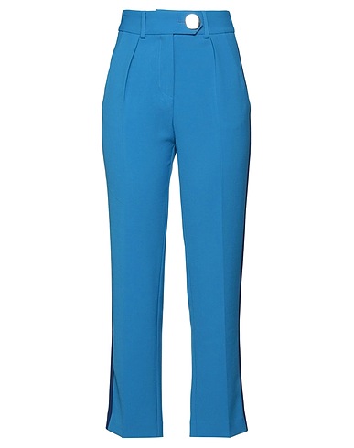 MARANI Pantalone Azzurro 63% Poliestere, 27% Viscosa, 7% Cotone, 3% Elastan