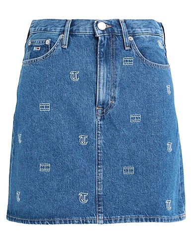 TOMMY JEANS Gonna jeans Blu 80% Cotone, 20% Cotone riciclato