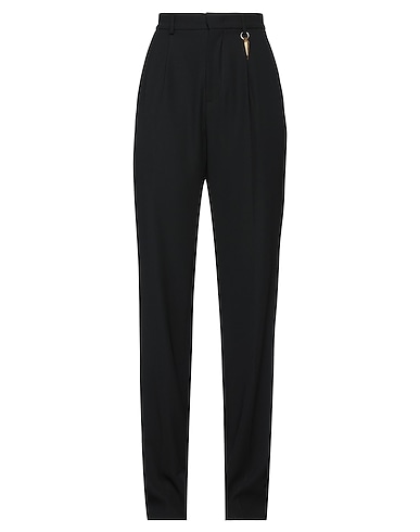 ROBERTO CAVALLI Casual trouser Black 100% Polyester, Metal