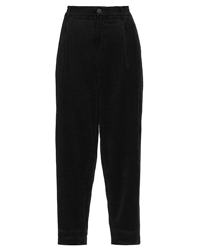 GIRONACCI Casual pants Black 50% Viscose, 48% Cotton, 2% Elastane