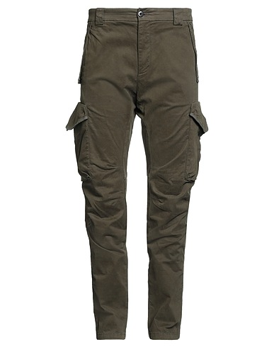 C.P. COMPANY Casual trouser Military green 98% Cotton, 2% Elastane
