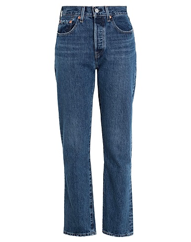 LEVI'S Jeans 501® CROP DARK INDIGO - FLAT FINISH
 Blau 100% Baumwolle