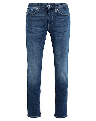 CALVIN KLEIN JEANS Denim trousers Blue 94% Cotton, 4% Elastomultiester, 2% Elastane
