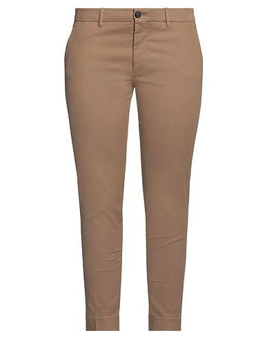 BERWICH Casual pants Khaki 98% Cotton, 2% Elastane