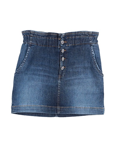 DONDUP Denim skirt Blue 98% Cotton, 2% Elastane