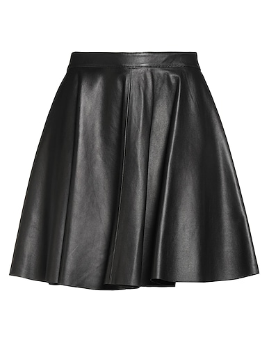 REDValentino Mini skirt Black 100% Lambskin
