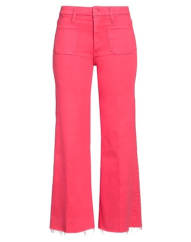 MOTHER Denim trousers Fuchsia 94% Cotton, 4% Polyester, 2% Elastane