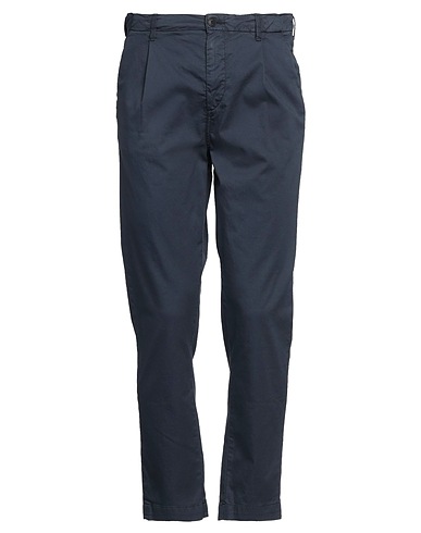 40WEFT Casual trouser Navy blue 67% Cotton, 30% Nylon, 3% Elastane