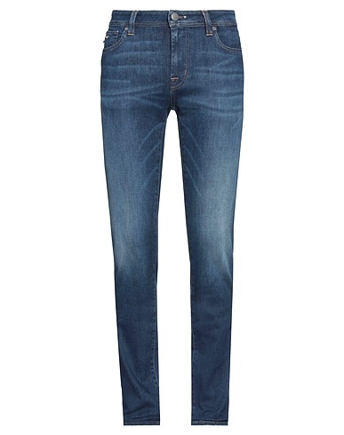 TRAMAROSSA Denim trousers Blue 92% Cotton, 6% T-400 fiber, 2% Elastane