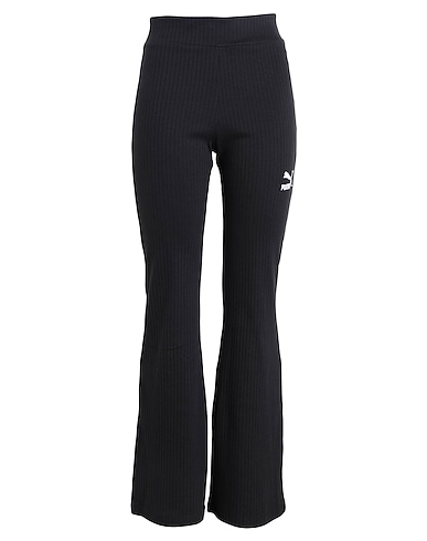 PUMA Casual pants CLASSICS Ribbed Flared Pants
 Black 62% Polyester, 34% Cotton, 4% Elastane