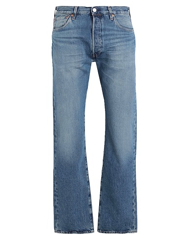 LEVI'S Denim trousers 501® LEVIS®ORIGINAL FIT MED INDIGO - WORN IN
 Blue 100% Cotton