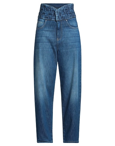 PINKO Denim trousers Blue 100% Cotton