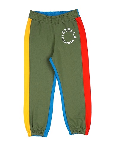 STELLA McCARTNEY KIDS Casual trouser Military green 80% Cotton, 20% Polyester
