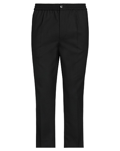 AMI ALEXANDRE MATTIUSSI Pantalone Nero 100% Lana Vergine