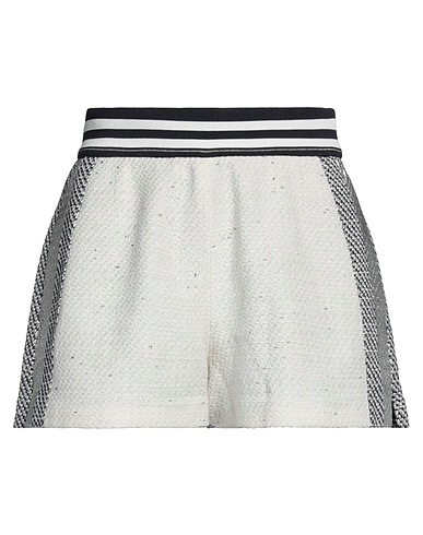 PINKO Shorts & Bermuda White 61% Cotton, 30% Polyester, 5% Viscose, 3% Polyamide, 1% Metallic fiber