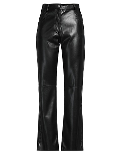 MSGM Pantalone Nero 100% Poliestere, Poliuretano