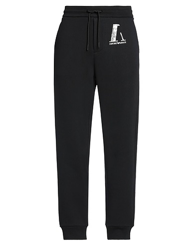 EMPORIO ARMANI Casual trouser Black 80% Cotton, 20% Polyester