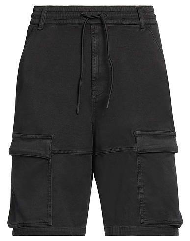 DIESEL ショートパンツ＆バミューダパンツ ブラック コットン 90% / ポリエステル 8% / ポリウレタン 2%