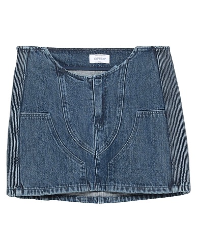OFF-WHITE™ Denim skirt 100% Cotton, Polyamide, Elastane