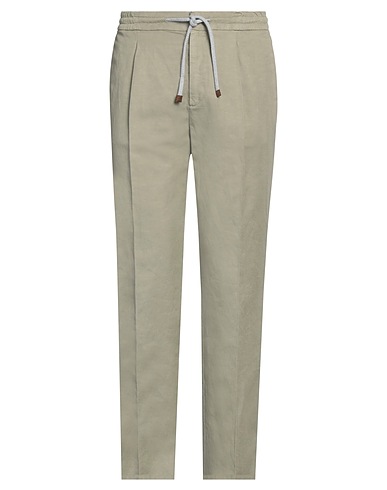 BRUNELLO CUCINELLI Casual pants Military green 54% Linen, 46% Cotton