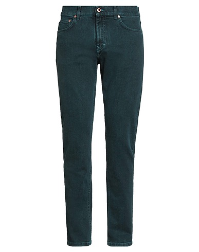 HARMONT & BLAINE Denim trousers Turquoise 98% Cotton, 2% Elastane