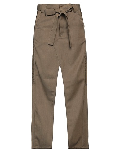 DONDUP Maxi Skirts Military green 55% Polyester, 45% Virgin Wool