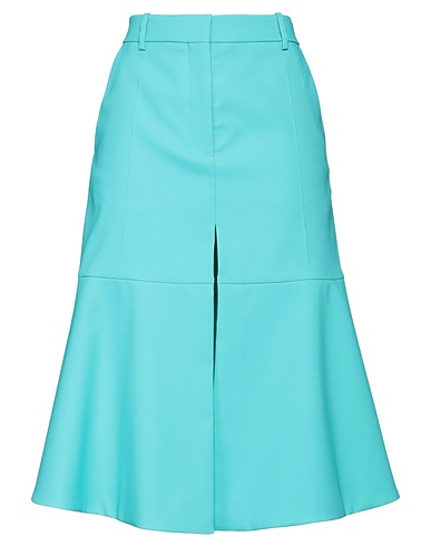 STELLA McCARTNEY Midi skirt Turquoise 98% Polyester, 2% Elastane