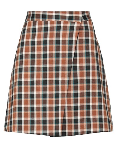 NORA BARTH Mini skirt Brown 95% Polyester, 5% Elastane