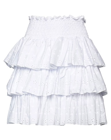 NORA BARTH Mini skirt White 100% Cotton