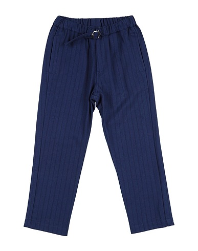SIMPLE KIDS Casual trouser Navy blue 100% Cotton