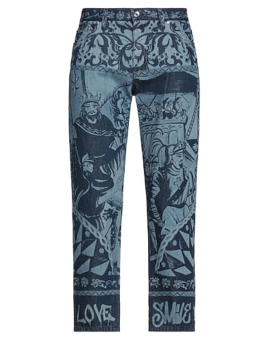 DOLCE&GABBANA Denim trousers Blue 100% Cotton