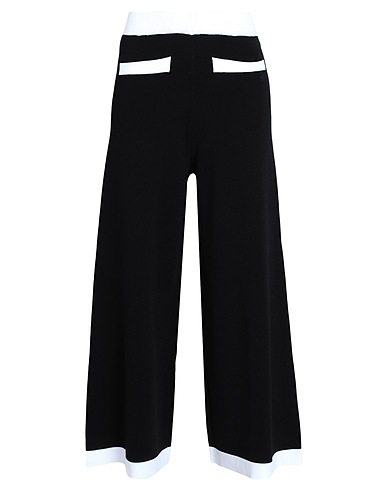 KARL LAGERFELD Casual trouser CLASSIC KNIT PANTS Black 61% Viscose, 39% Nylon