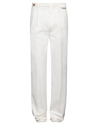 BRUNELLO CUCINELLI Pantalone Bianco 100% Cotone