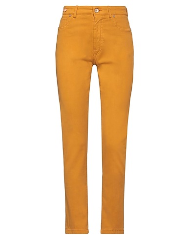 BERWICH Pantalone Giallo ocra 97% Cotone, 3% Elastan