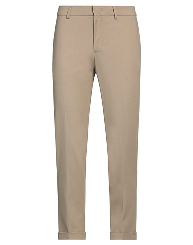 PAOLO PECORA Casual trouser Khaki 56% Viscose, 36% Polyamide, 8% Elastane