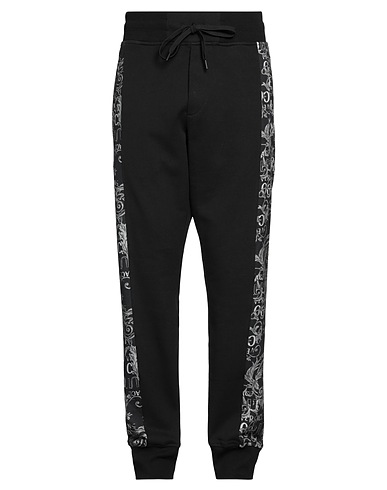 VERSACE JEANS COUTURE Casual trouser Black 100% Cotton, Elastane