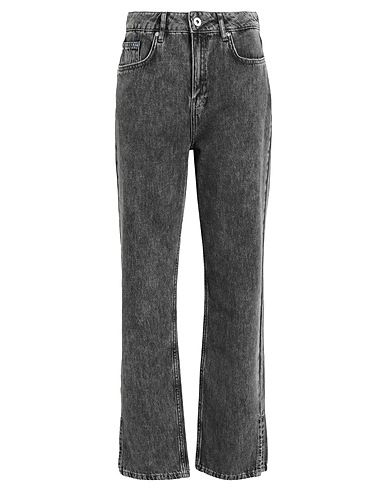 KARL LAGERFELD JEANS Denim trousers KLJ HR STRAIGHT DENIM W/SLIT Grey 100% Organic cotton