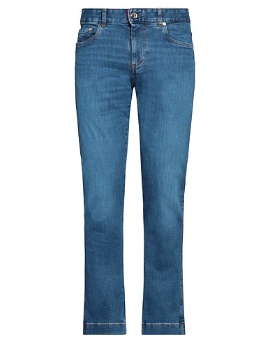 BILLIONAIRE Denim trousers Blue 99% Cotton, 1% Elastane