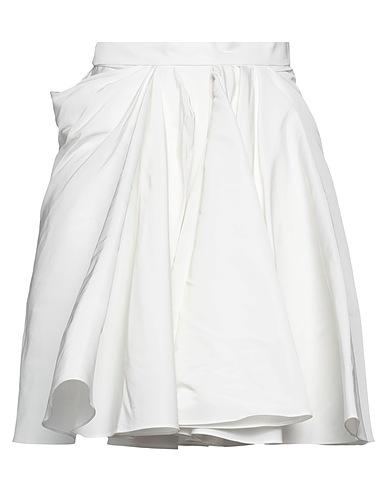 MCQUEEN Mini skirt White 100% Polyester