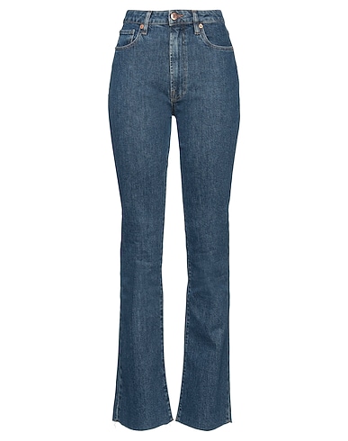 3x1 NYC Denim trousers Blue 98% Cotton, 2% Elastane