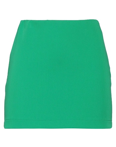PATRIZIA PEPE Mini skirt VERDE 72% Polyester, 23% Viscose, 5% Elastane