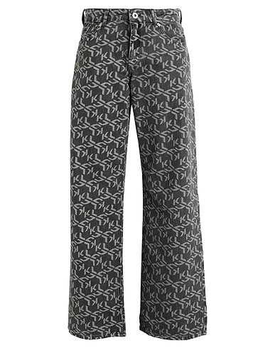 KARL LAGERFELD JEANS Denim trousers KLJ MR RELAXED MONOGRAM DENIM Grey 100% Organic cotton